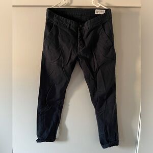 denim slim pants, dark blue, 33/32